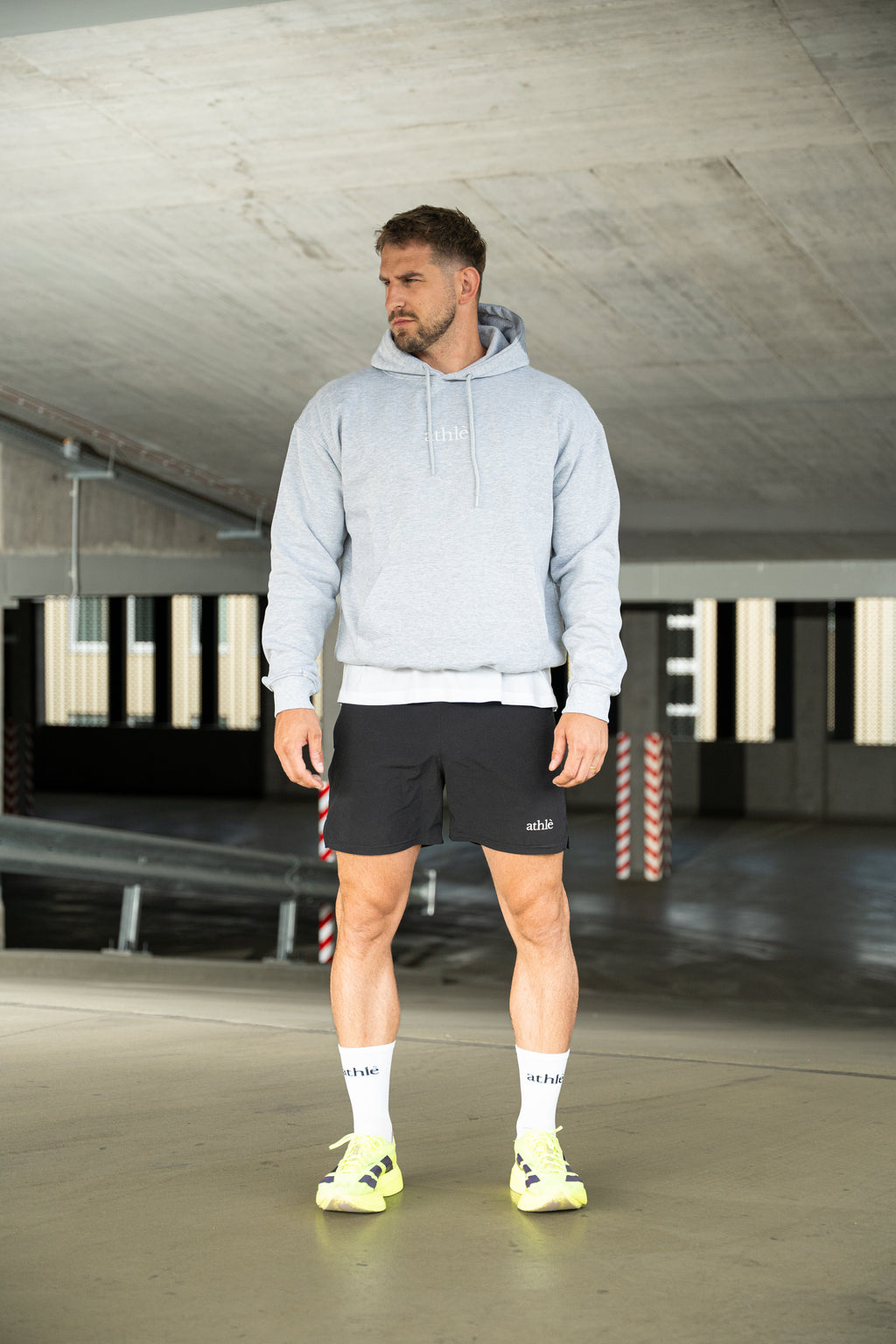 ATHLÉ HOODIE - STONE GREY