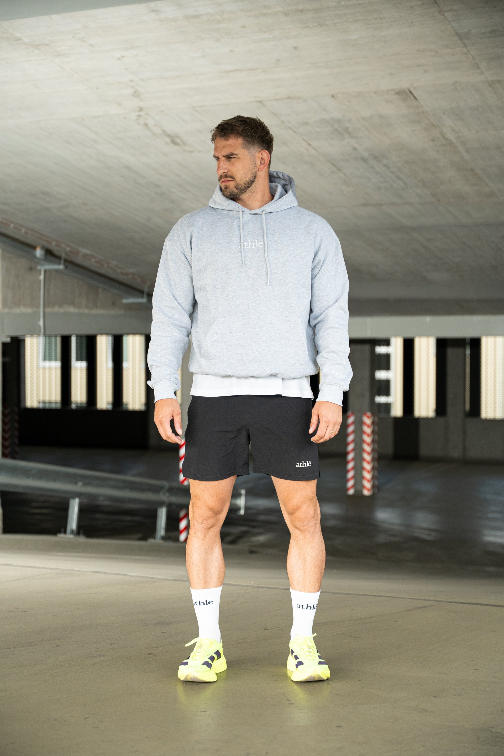 ATHLÉ HOODIE - STONE GREY
