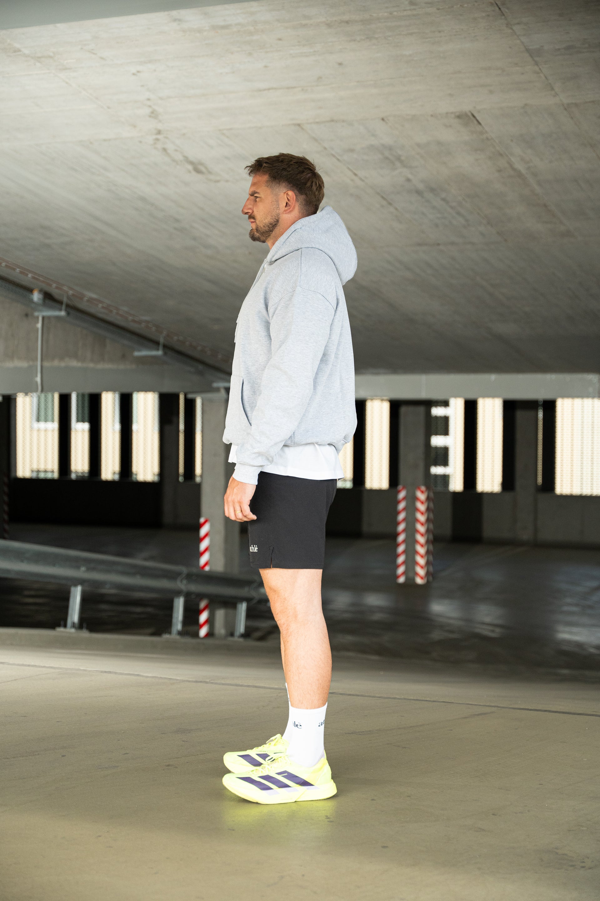 ATHLÉ HOODIE - STONE GREY