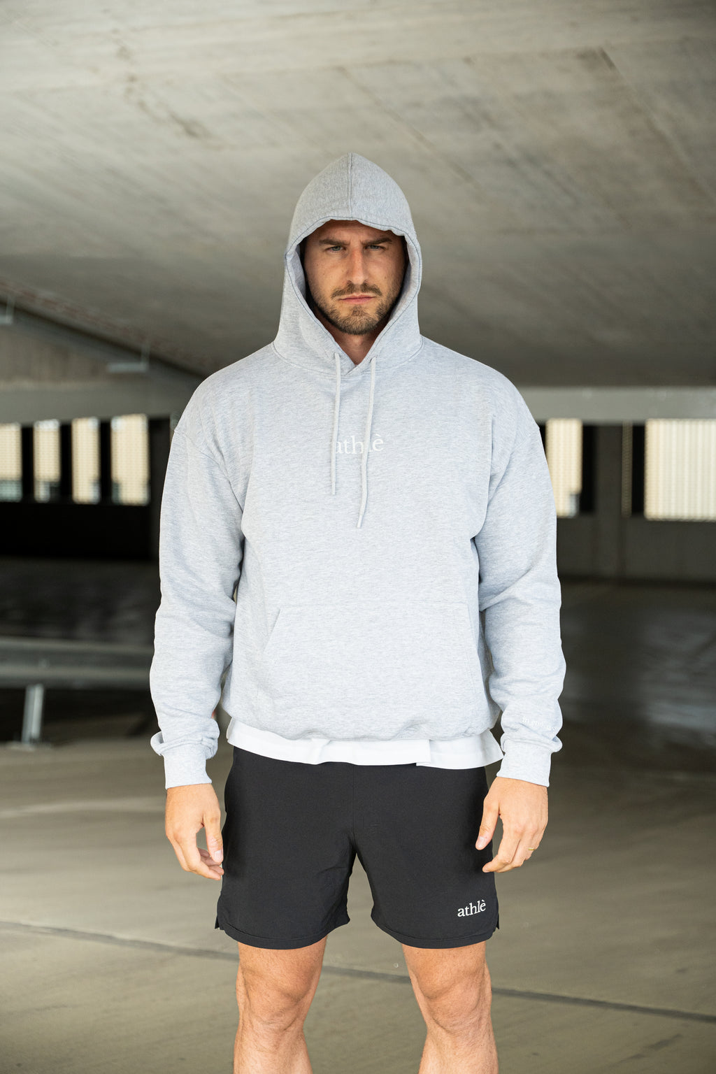 ATHLÉ HOODIE - STONE GREY