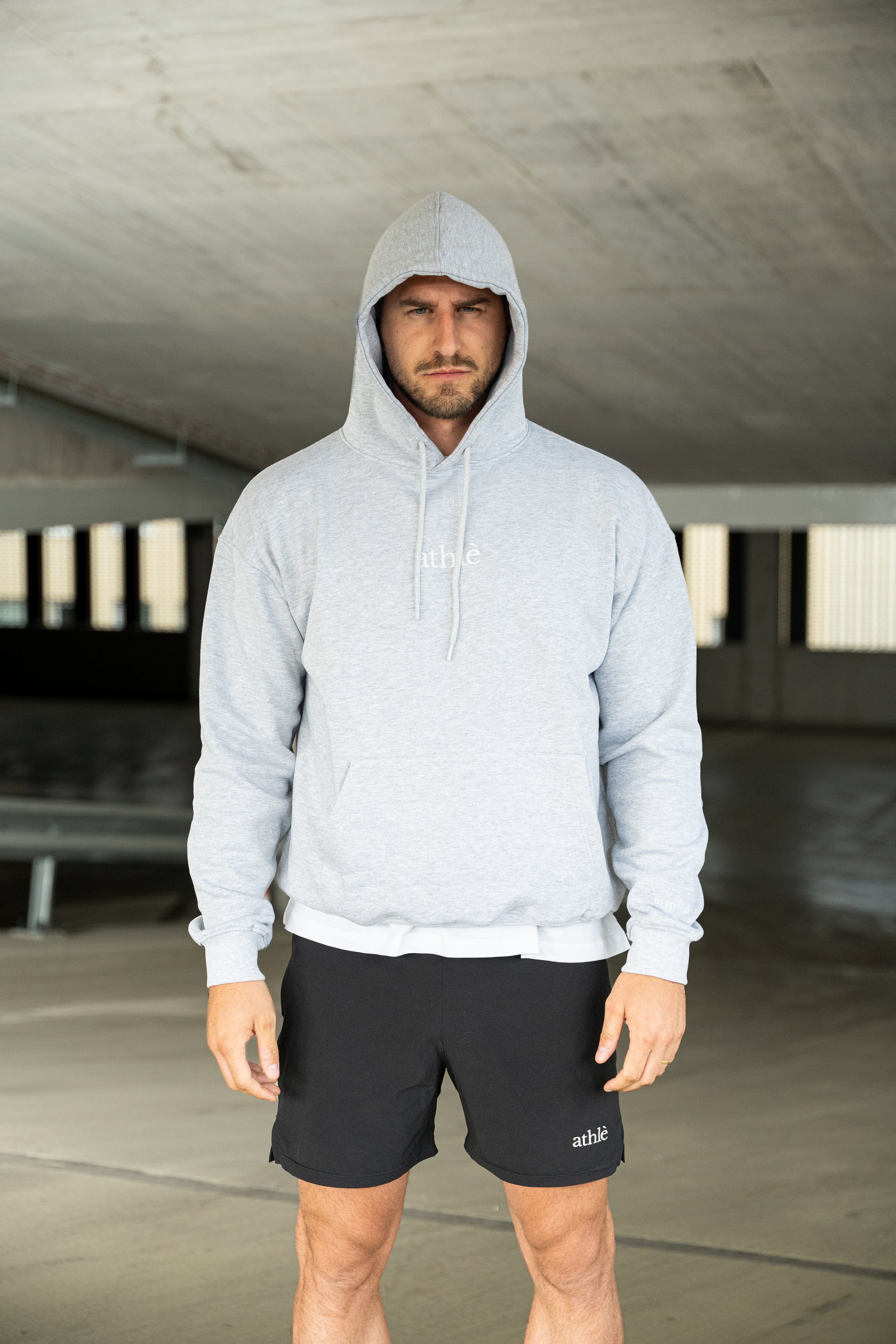 ATHLÉ HOODIE - STONE GREY